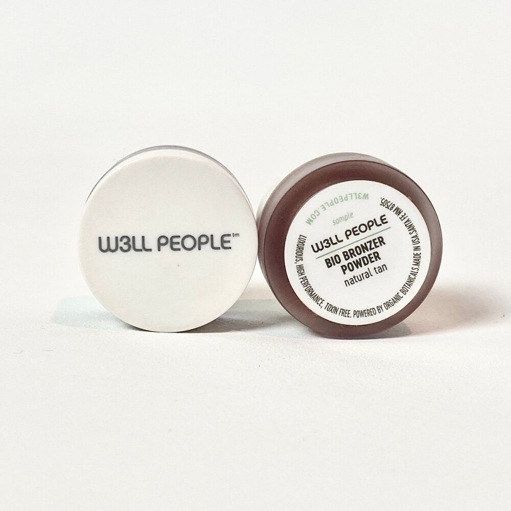 2 W3LL People Mini Bio Bronzer Powder Natural Tan, Organic Botanicals Toxin Free